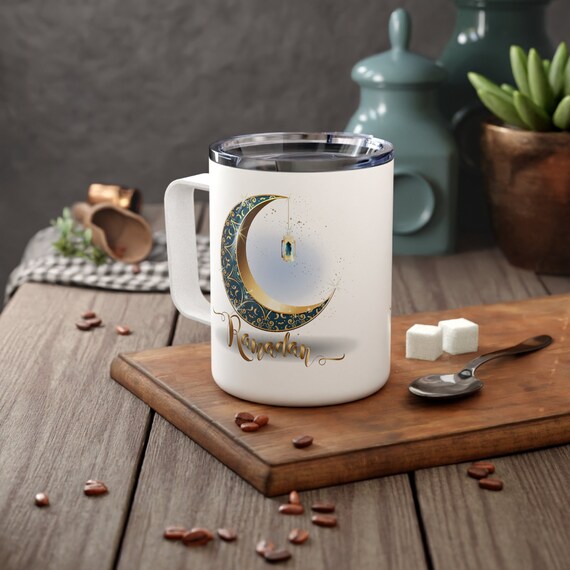 Insulated Coffee Mug, Ramadan Mug Gift for her, Gift for him, Mosque Tarawih Gift Mug, Mother's gift, Ramadan Dad gift, family  Eid gift.
