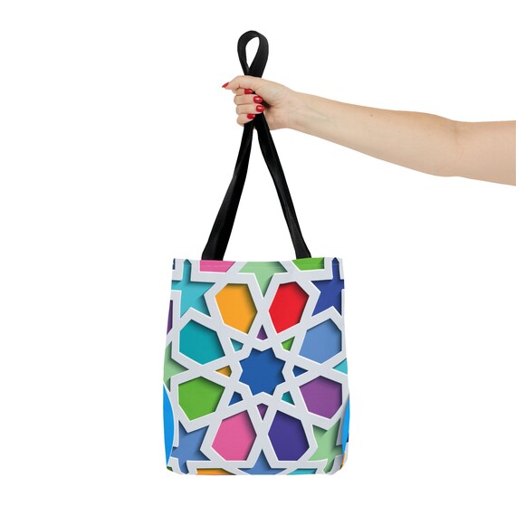 Tote Bag (AOP) Ramadan Eid Gift Traditional Middle East Islamic Arabic art Clutch Bag.