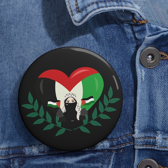 love Palestine Custom Pin Buttons Support Palestine pin Custom Pin Buttons