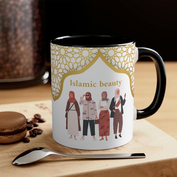Islamic Mug Gift for friend mug gift for her, mug gift for Eid Ramadan, mug gift for Islamic Bride Accent Coffee Mug, 11oz