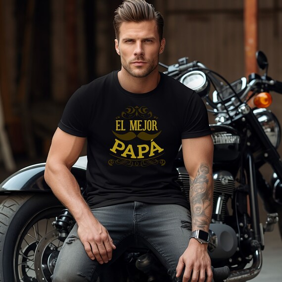 Comfort colours Personalized best Dad Shirt, Spanish felize dia del Padre El Mejor Papa T-shirt Father's Day  Personalized Gift