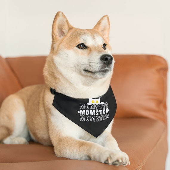 Personalized Spooky Dog Halloween Pet Bandana Collar Gift