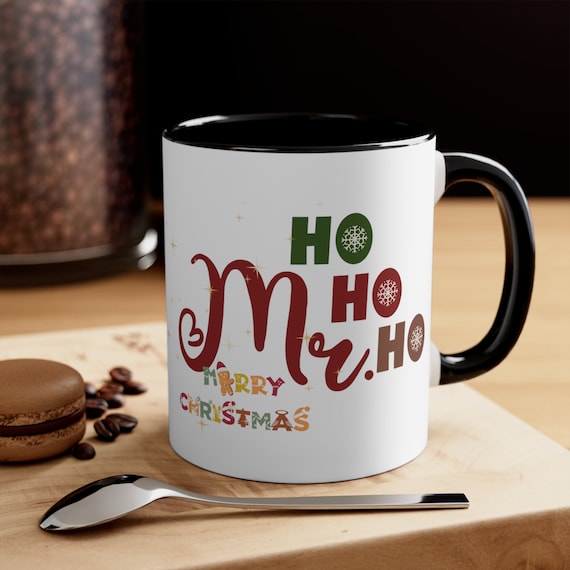 Personalised Christmas Mug Gift For Him Accent Coffee Mug, 11oz