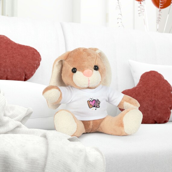 Plush Toy with T-Shirt, Gift for her, Valentine gift, Anniversary Gift, wedding Gift, Birthday gift, Mum gift, Mothers Day,