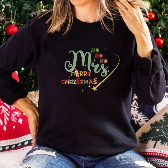 Personalised Christmas Sweatshirt Family Sweatshirt Unisex Heavy Blend Crewneck Sweatshirt Christmas Light Sweatshirt Unisex