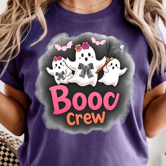 Comfort Colors® Pre-K Kindergarten Teacher Halloween Shirt – Coquette Cute Ghost & Pumpkin Design, Spooky Season Fall Tee