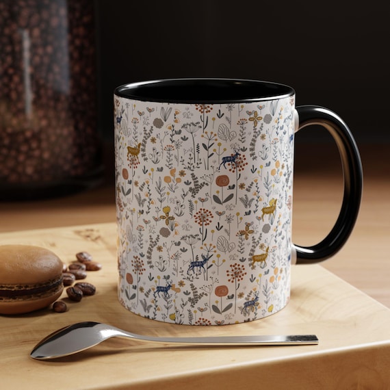 Accent Coffee Mug (11, 15oz) Scandinavian Coffee Mug,