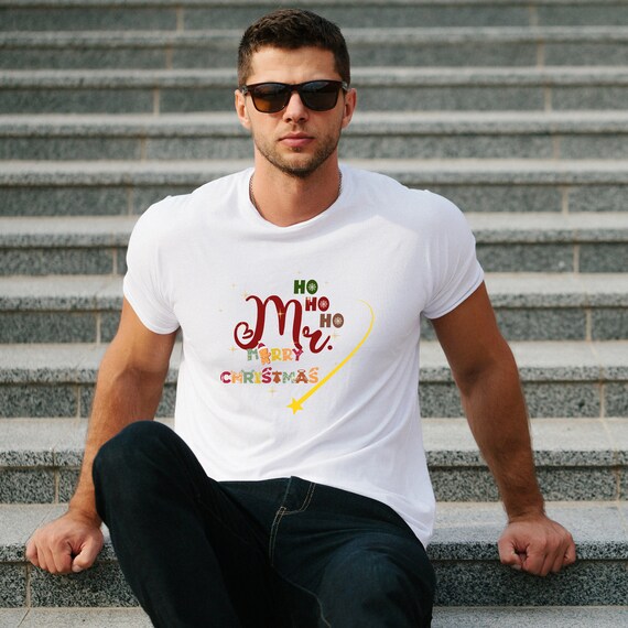 Personalised Christmas Mr& Mrs Shirt, Couple Gift, Matching Christmas T-Shirt,  Christmas Xmas Party, Couple Shirt, Merry Christmas