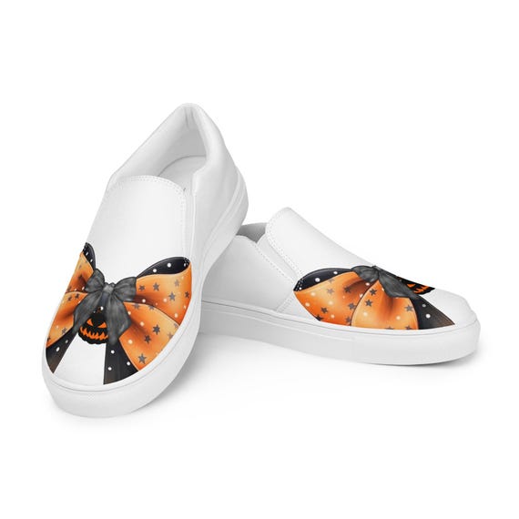 Coquette Bow Women’s slip-on canvas shoes