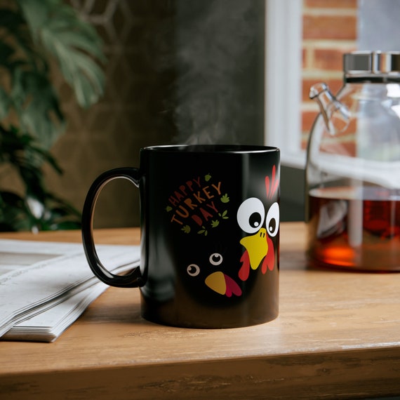 Thanksgiving Personalised Mug, Thanksgiving Mug, Autumn Décor, Autumnal Message, Autumn Fall Mug,  Ceramic Mug  Mug11oz Black Mug