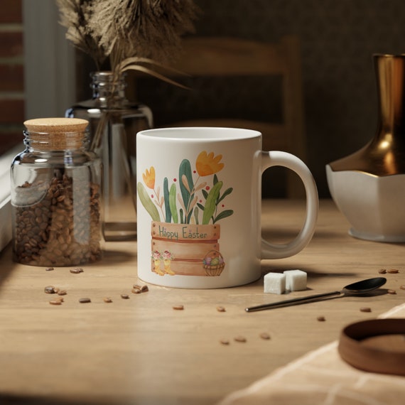 Personalized Easter Spring Jumbo Mug, 20oz Easter Mug gift ,Mothers Day gift, Thank you mum gift.