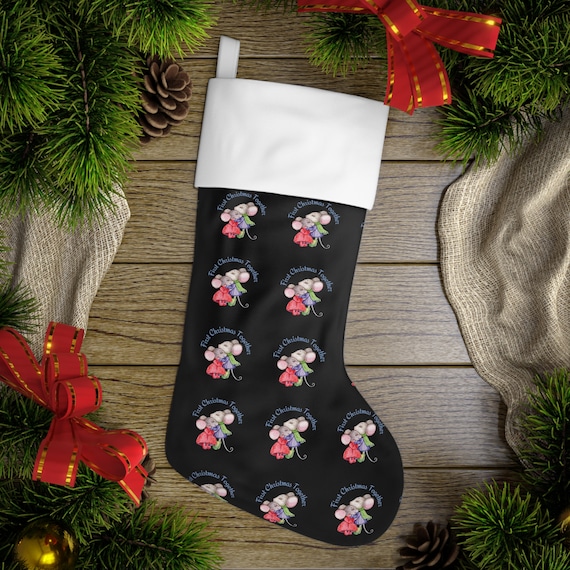 Personalized First Christmas Together Xmas Stocking Custom Gift For Her Gift For Him Personalised Couple Gift Just Married Gift. Home Décor