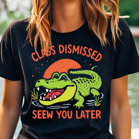 Comfort Color® See You Later Alligator Last Day of School Teacher shirt, Personalized Teacher shirt, Teacher Summer,