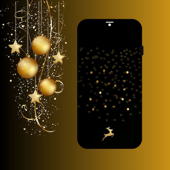 Black Gold Elegant Classy Christmas E-card, Video Card, Holiday Video Greeting Card, Xmas invitation Instagram, Virtual invitation Video