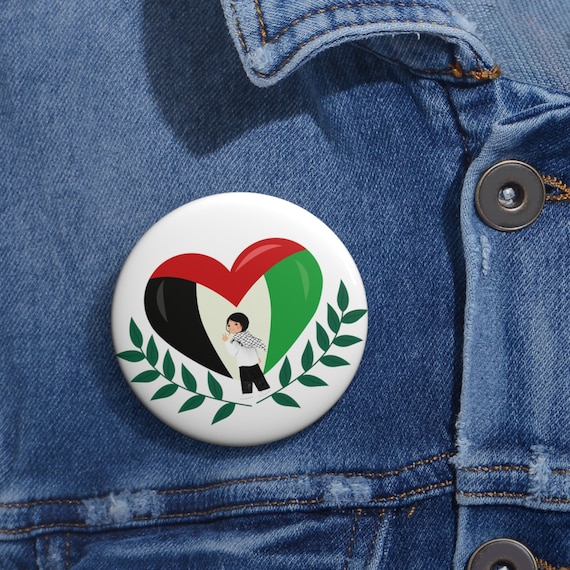 love Palestine Free Palestine  Custom Pin Buttons Support Palestine pin Custom Pin Buttons