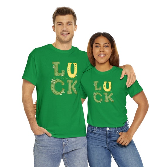 St Patrick's Day shirt HAPPY Saint Patrick's Day Irish Shirt Shamrock Lucky Shamrock Leaf Clover Flag shenanigan. Unisex Heavy Cotton Tee.