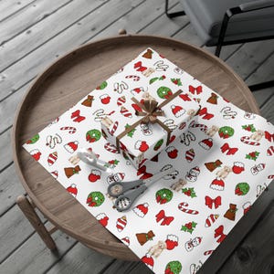Christmas Gift Wrap Papers Set - Cute Holiday Wrapping Paper, Present Packaging Supplies, Festive Decorative Sheets, Xmas Party Accessories,