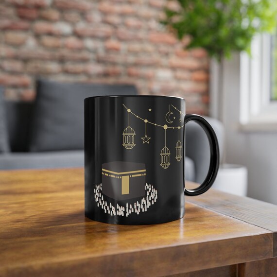 Ceramic Mug 11oz, Ramadan Mug Gift for her, Gift for him, Ramadan Gift, Mother's gift, Ramadan Dad gift, Eid GiftBlack Coffee Cup, 11oz