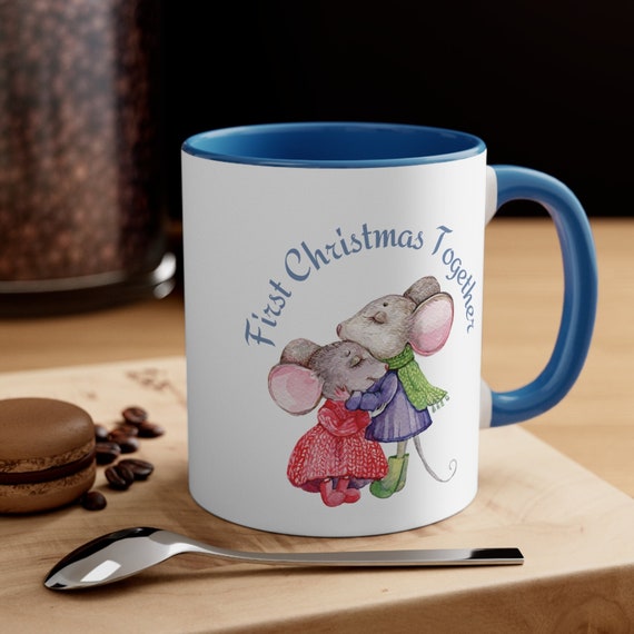 Personalized First Christmas Together Mug Couple Mug Gift Accent Coffee Mug, Christmas Gift, Thanksgiving gift, Birthday gift Pet Lover.