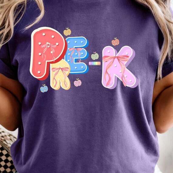 Comfort Colors® Kindergarten Teacher Shirt, Back to School Teacher Tee, Pre-K Teacher Shirt, Kinder Crew Shirt, Teacher Gift Shirt