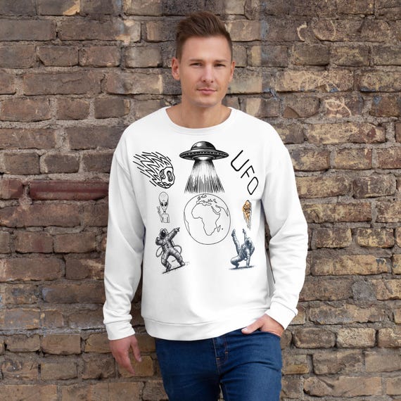 Cosmic 3I ATLAS Sweatshirt – Alien Theme, Astronomy and Space Lover Pullover, Unisex Galaxy Apparel