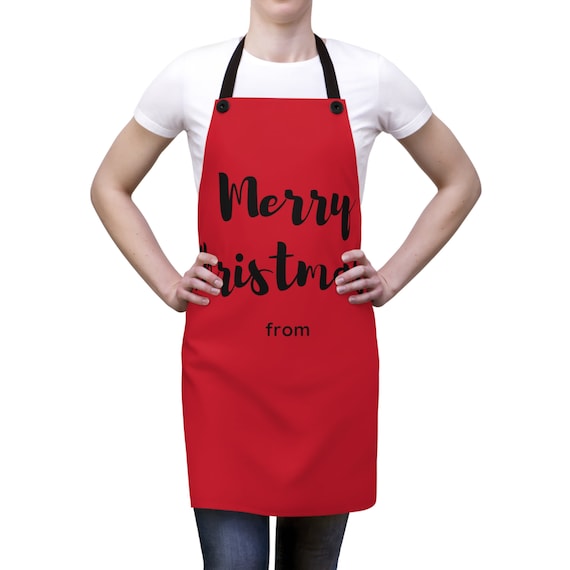 Christmas Apron  Design Personalized Gift Custom Present for Her Chef gift Cook Gift Xmas Gift (AOP)