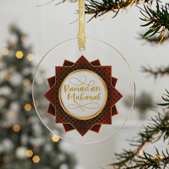 personalized Ramadan Kareem  Ornament Gift Ramadan Mubarak Home décor Acrylic Ornaments.
