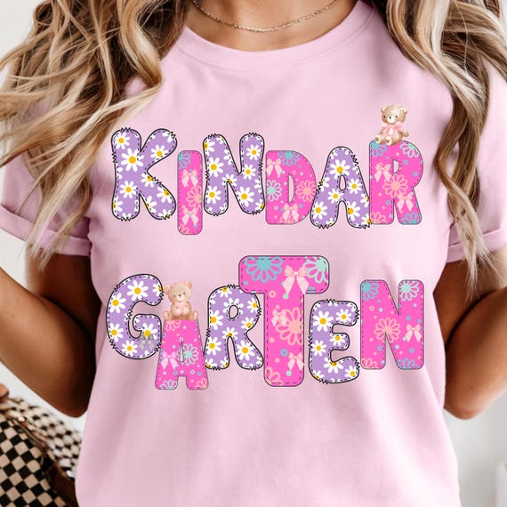 Comfort Colors® Kindergarten Teacher Shirt, Back to School Pre-K Tee, Kinder Crew Shirt, Kindergarten Squad, Teacher Gift Shirt
