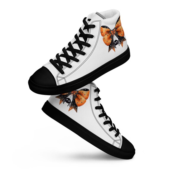 Halloween couqutte Women’s high top canvas shoes