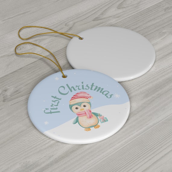 First Baby Christmas Ornament Gift, Personalized Children Ornaments, Christmas Home Décor 2 Shapes Available. First-Time Mum Gift
