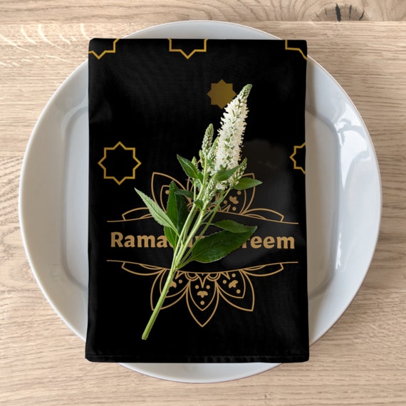 Ramadan Kareem Napkins Ramadan Mubarak Napkins Ramadan Kareem Muslim holidays, fasting, home décor, Islamic, gift.