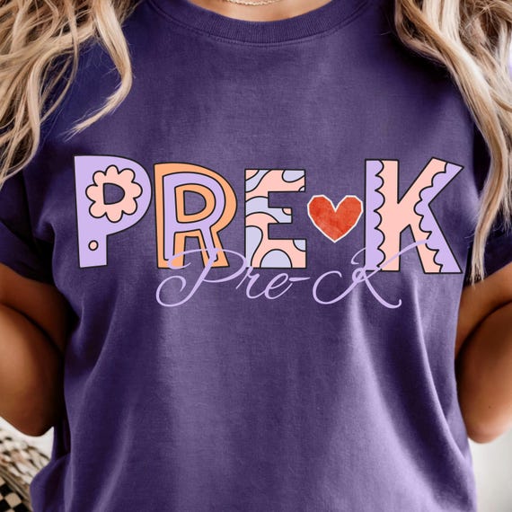 Comfort Colors® Kindergarten Teacher Shirt, Back to School Teacher Tee, Pre-K Teacher Shirt, Kinder Crew Shirt, Teacher Gift Shirt