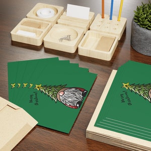 La tarjeta de felicitación navideña perfecta para la temporada navideña disponible en 1,10 piezas Disponible