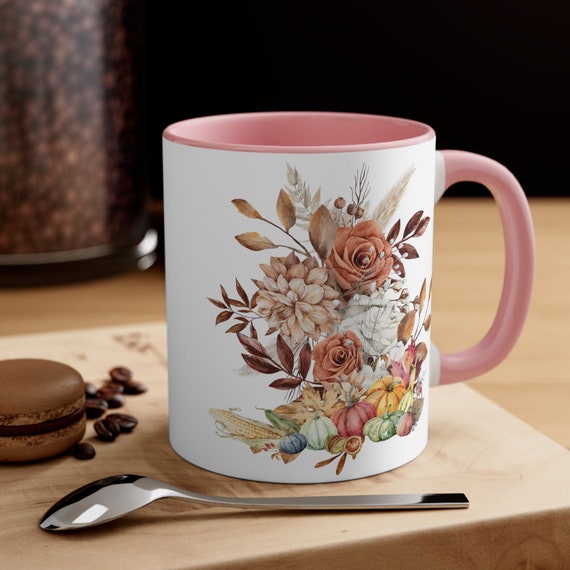 Thanksgiving Mug, Happy Thanksgiving Mug, Family Thanksgiving Gifts, Thanksgiving, Pumpkin  Lovers Autumn Accent Coffee Mug, 11oz