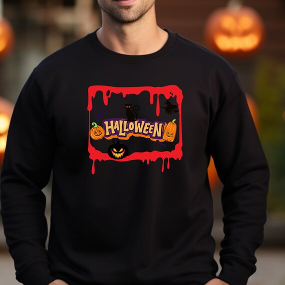 Personalised Halloween sweatshirt for unisex, costumes, trick or treat, Halloween sweatshirt, Halloween Ghost Jumper, Halloween Shirt