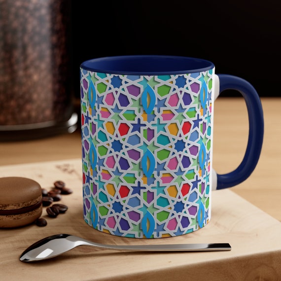 Accent Coffee Mug, 11ozCeramic Mug 11oz, Ramadan Mug, Ramadan Gift for her and Him, Mother's gift, Ramadan Dad gift, Eid Gift Islamic Art,