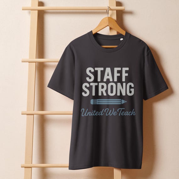 Personalized teachers Unisex organic ribbed neck t-shirt