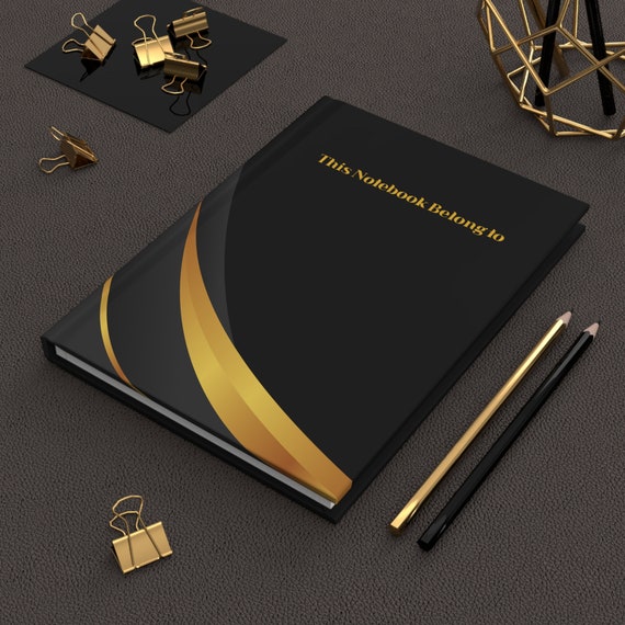 Personalised Notebook, Personalised teacher gift, Christmas gift ideas Colour Contrast Notebook - Ruled Hardcover Journal Matte