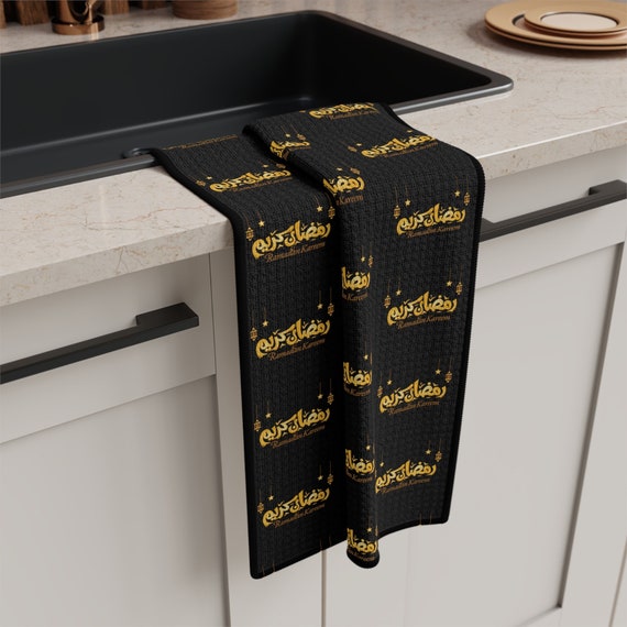 Ramadan Mubarak Microfiber Tea Towel Kitchen Accessories.