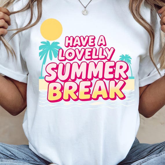 Comfort colours personalized Have a lovely summer Break teacher surfing holiday shit Unisex.
