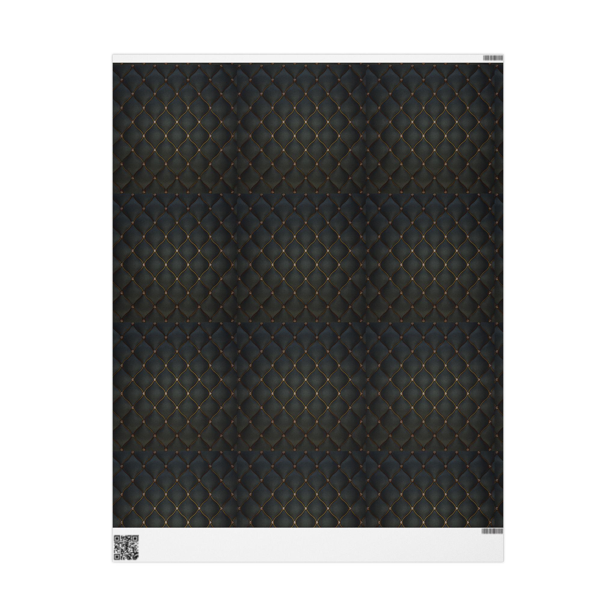 Carta Da Regalo Nera E Oro - 6 Fogli Metallizzati Con Fiocchi E Adesivi, 70x50cm - Foto 9