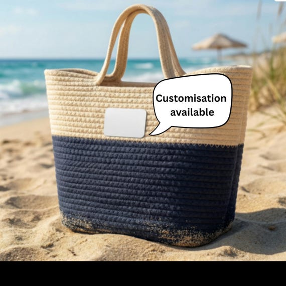 Personalized name script, Handwoven Straw Bag | Personalized straw bag, woven beach tote