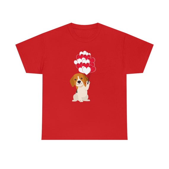 Unisex Heavy Cotton Tee, Valentine gift for her, Valentine gift for him, Animal lovers, Dog Lovers college sweetheart