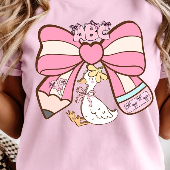 Personalized Kindergarten Teacher Shirt – Coquette Bow Staff Tee – Cute Back to School Shirt – Kindergarten Staff Gift – Teacher shirt