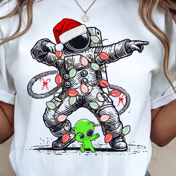 3I ATLAS Space Alien Shirt – Astronomy Christmas Tee, Funny Holiday Galaxy Design, Unisex Gift