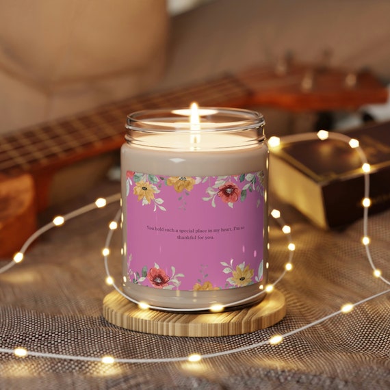 Scented Soy Candle, 9oz, mother's day gift for mum gift for grandma