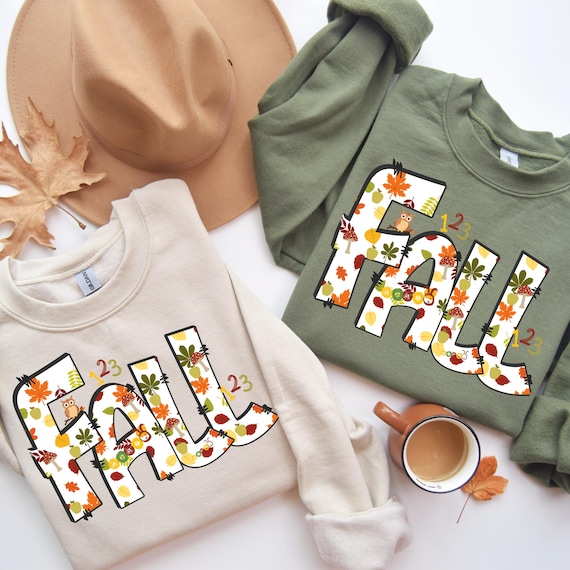 Unisex SweatshirtTeacher Sweatshirt, Fall & Thanksgiving Shirt, Autumn Letters Design, Cozy Teacher Gift, Holiday School Apparel”