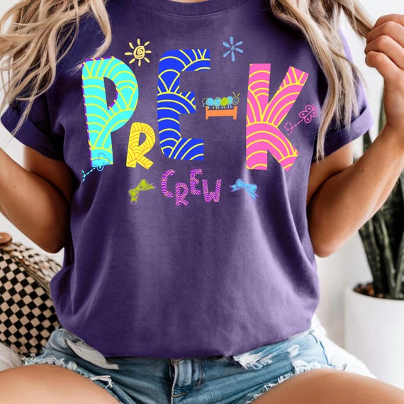Comfort Colors® Kindergarten Teacher Shirt, Back to School Teacher Tee, Pre-K Teacher Shirt, Kinder Crew Shirt, Teacher Gift Shirt