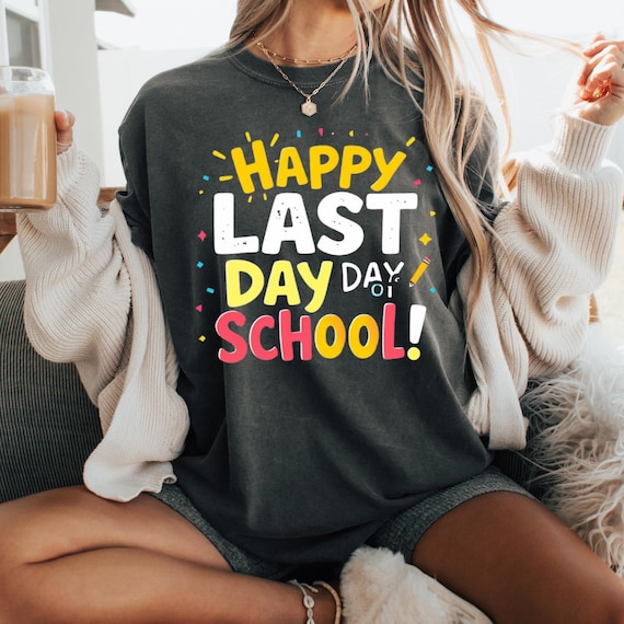 Happy last day off school teacher personalized Short-Sleeve Unisex T-Shirt