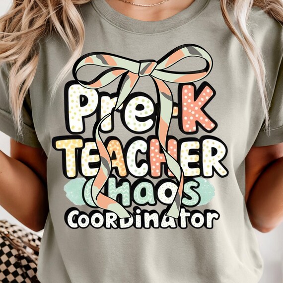 Comfort Colors® Kindergarten Teacher Shirt, Back to School Teacher Tee, Pre-K Teacher Shirt, Kinder Crew Shirt, Teacher Gift Shirt